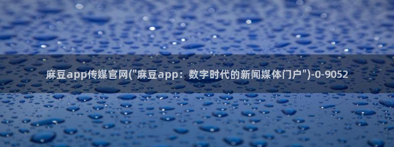 麻豆视频优质内容
