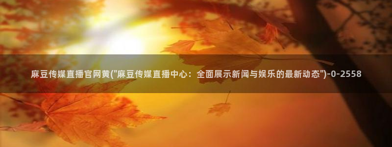 麻豆传媒新片